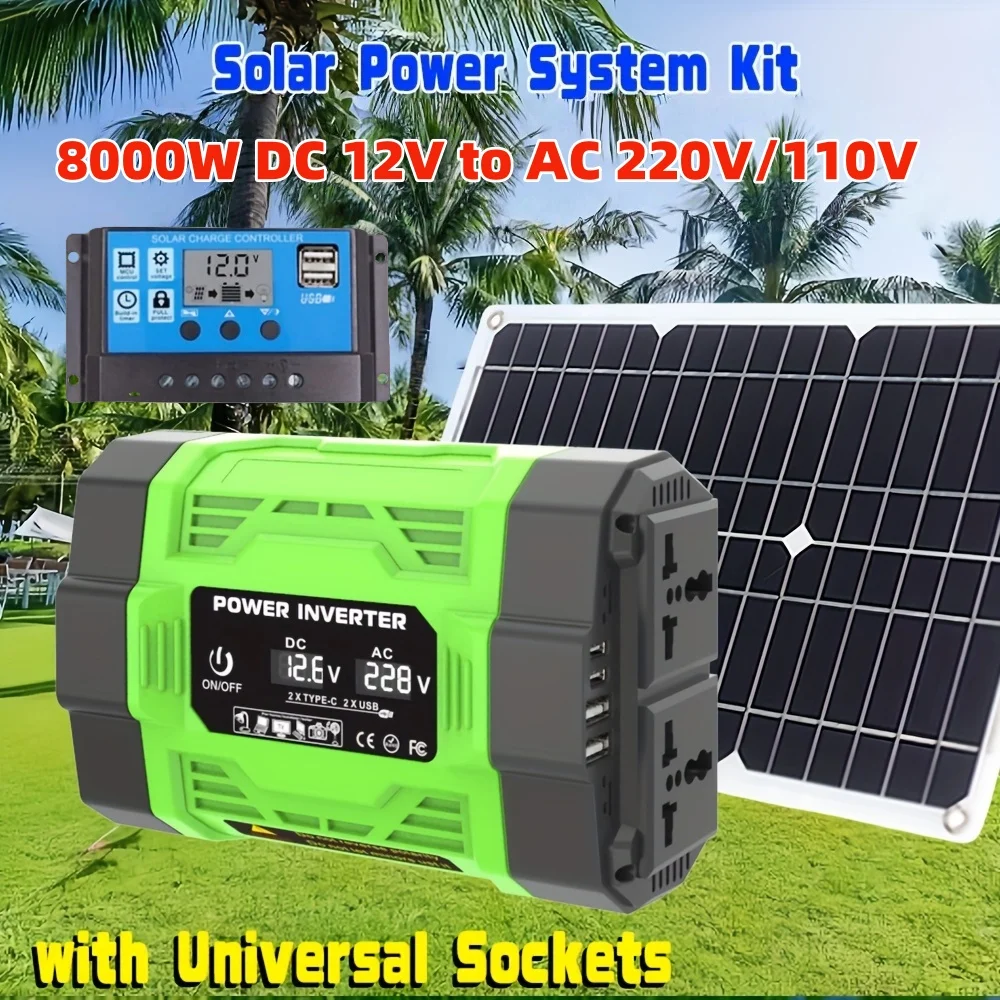 Renewable Energy Kit - Комплект солнечной системы 8000 Вт: инвертор