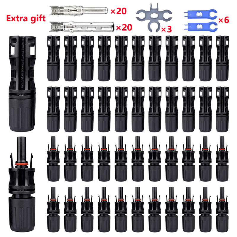 Renewable Energy Kit - 600/400/200/100/40/20/10 шт. комплект фотоэлектрических солнечных разъемов