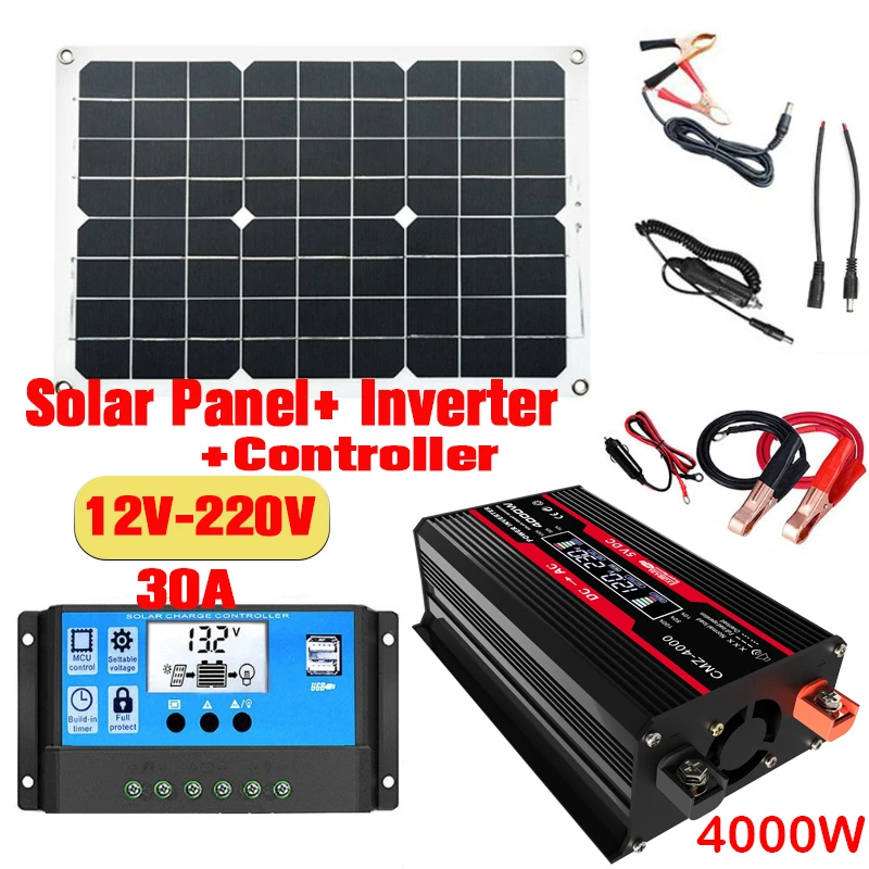 110 В/220 В система солнечных  – обзор и цена Renewable Energy Kit